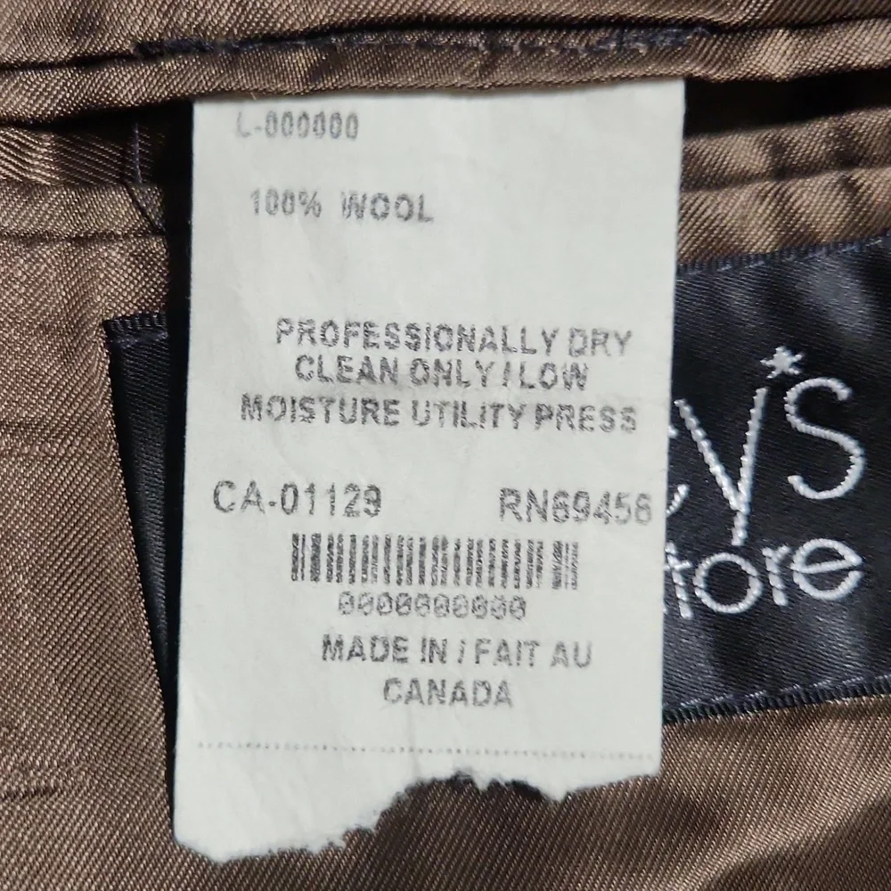 Vintage Kasper 100% Wool Tan Sport Coat Blazer Men's 42L
